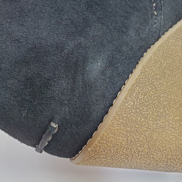 Sperry Topsider Stella Prow Leather Black Wedge Ankle Boots - Picture 10 of 10